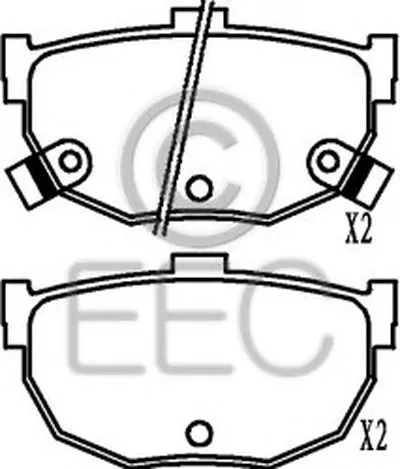 Комплект тормозных колодок, дисковый тормоз EEC купить