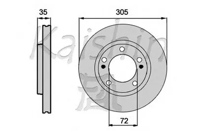 Тормозной диск KAISHIN купить