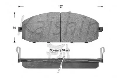 Комплект тормозных колодок, дисковый тормоз KAISHIN купить