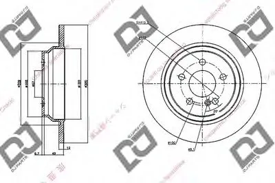 Тормозной диск DJ PARTS купить