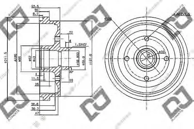 Тормозной барабан DJ PARTS купить