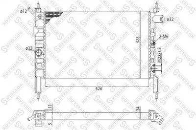 Радиатор, охлаждение двигателя STELLOX купить