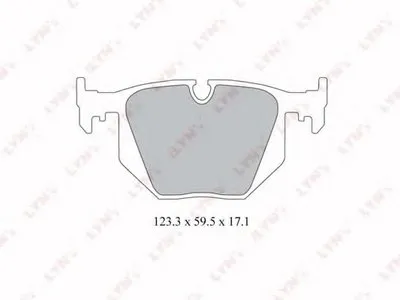 Комплект тормозных колодок, дисковый тормоз LYNXauto купить