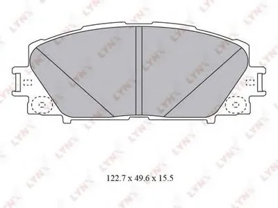 Комплект тормозных колодок, дисковый тормоз LYNXauto купить