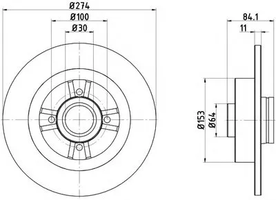 Тормозной диск HELLA PAGID купить