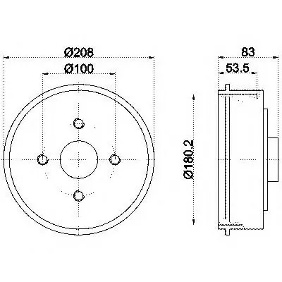 Тормозной барабан HELLA купить