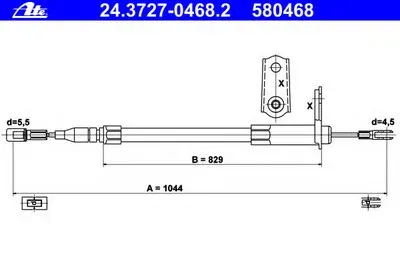Трос, стояночная тормозная система ATE купить