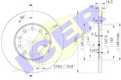Тормозной диск ICER купить