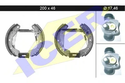 Комплект тормозных колодок ICER купить