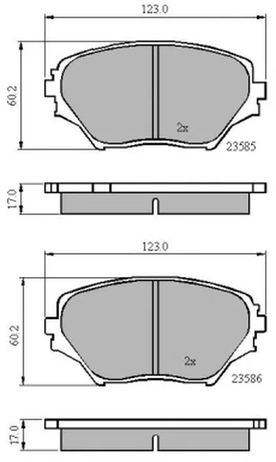 Комплект тормозных колодок, дисковый тормоз NATIONAL купить