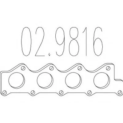 Прокладка, труба выхлопного газа MTS купить