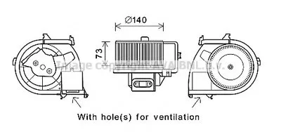 Электродвигатель, вентиляция салона AVA QUALITY COOLING купить