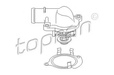 Термостат, охлаждающая жидкость TOPRAN купить