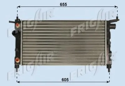 Радиатор, охлаждение двигателя FRIGAIR купить