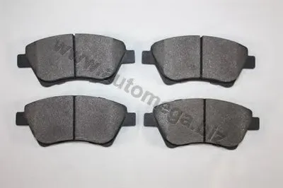 Комплект тормозных колодок, дисковый тормоз AutoMega Premium AUTOMEGA купить