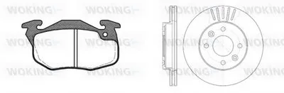 Комплект тормозов, дисковый тормозной механизм WOKING купить