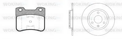 Комплект тормозов, дисковый тормозной механизм WOKING купить