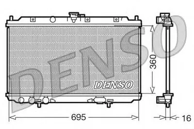 Радиатор, охлаждение двигателя NPS купить