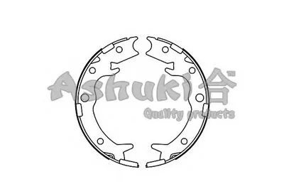 Комплект тормозных колодок, стояночная тормозная система ASHUKI купить