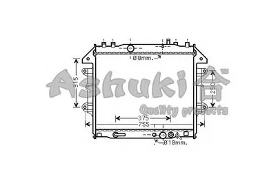 Радиатор, охлаждение двигателя ASHUKI купить