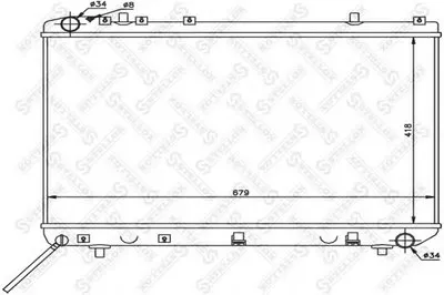 Радиатор, охлаждение двигателя STELLOX купить