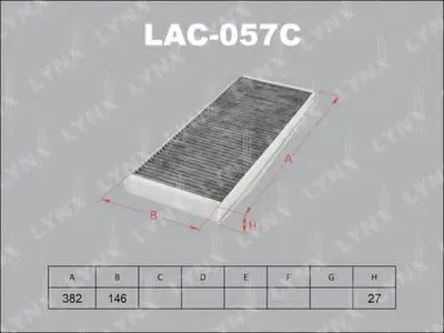 Фильтр, воздух во внутренном пространстве LYNXauto купить