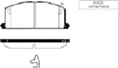 Комплект тормозных колодок, дисковый тормоз Front brake pads for TOYOTA/MAZDA GOODWILL купить