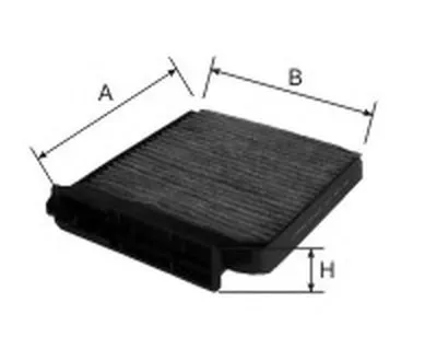 Фильтр, воздух во внутренном пространстве Cabin filter (Charcoal) for DACIA/NISSAN/RENAULT GOODWILL купить