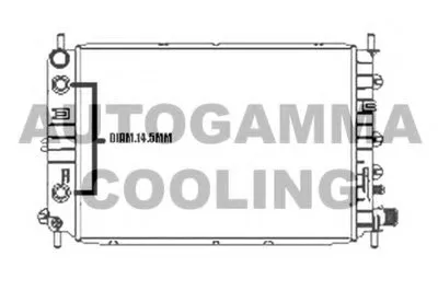 Радиатор, охлаждение двигателя AUTOGAMMA купить