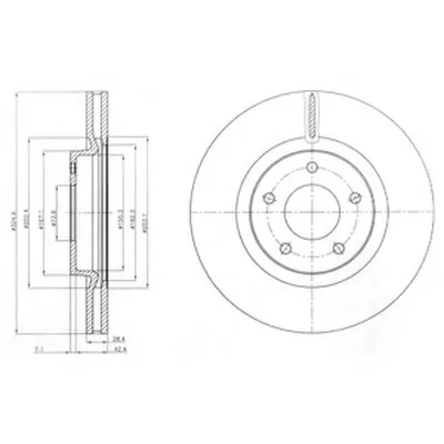 Тормозной диск DELPHI купить