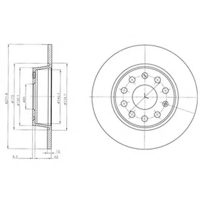 Тормозной диск DELPHI купить