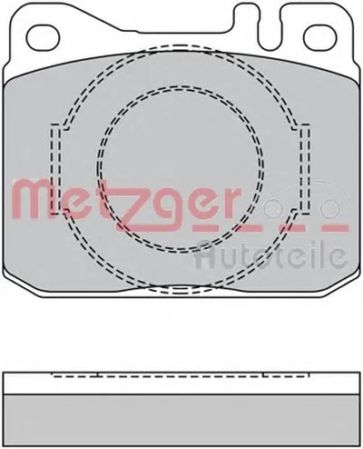 Комплект тормозных колодок, дисковый тормоз METZGER купить