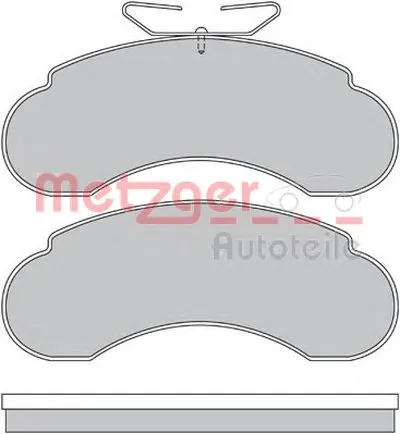 Комплект тормозных колодок, дисковый тормоз METZGER купить