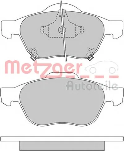 Комплект тормозных колодок, дисковый тормоз METZGER купить