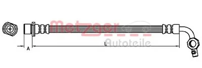 Тормозной шланг METZGER купить