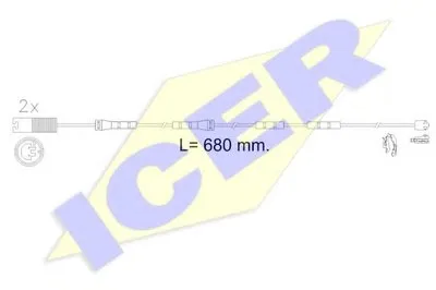 Сигнализатор, износ тормозных колодок ICER купить