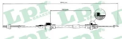 Тросик сцепления LPR купить