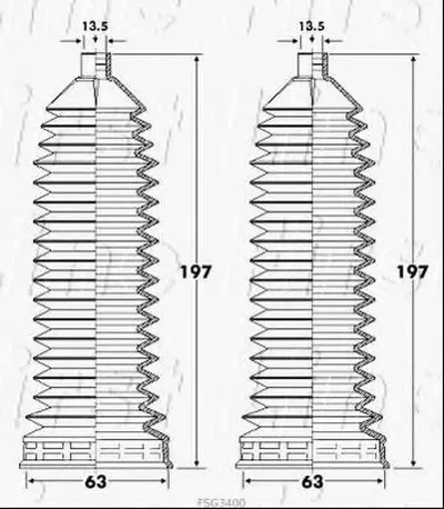 Пыльник, рулевое управление FIRST LINE купить