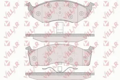 Комплект тормозных колодок, дисковый тормоз VILLAR купить