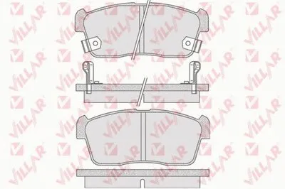 Комплект тормозных колодок, дисковый тормоз VILLAR купить
