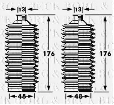 Пыльник, рулевое управление BORG & BECK купить