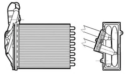Теплообменник, отопление салона CTR купить