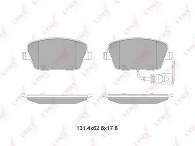 Комплект тормозных колодок, дисковый тормоз LYNXauto купить