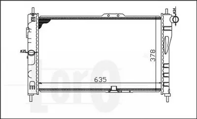 Радиатор, охлаждение двигателя LORO купить