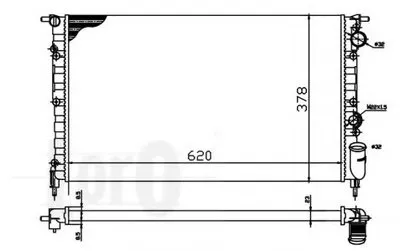 Радиатор, охлаждение двигателя LORO купить