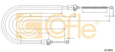 Трос, стояночная тормозная система COFLE купить