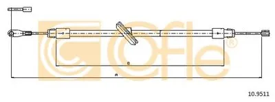 Трос, стояночная тормозная система COFLE купить