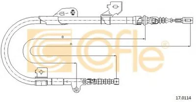 Трос, стояночная тормозная система COFLE купить