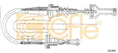 Тросик сцепления COFLE купить
