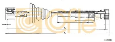 Тросик спидометра COFLE купить